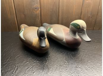 (2) Carved And Painted Wood Duck Decoys
