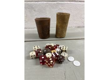 (2) Leather & Hide Cups
