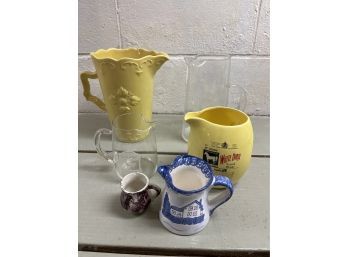 Grouping Of Pitchers & Creamers