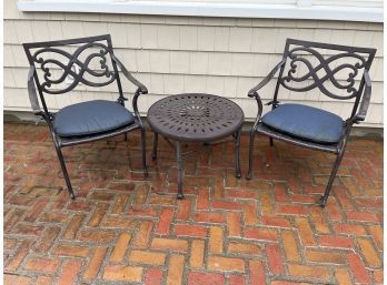 Outdoor Patio Armchairs & Side Table