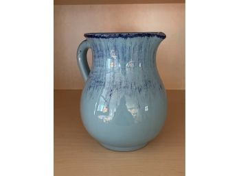 Italian Blue Ceramic Pitcher