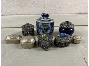Grouping Of Trinket/Pill Boxes