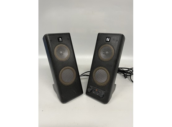 (2) Logitech S-0264A Desktop Speakers