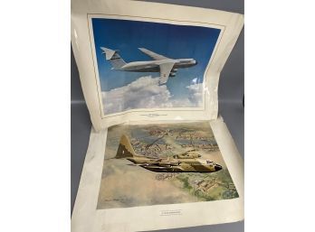 (2) Lockheed-Georgia Company Airplane Posters
