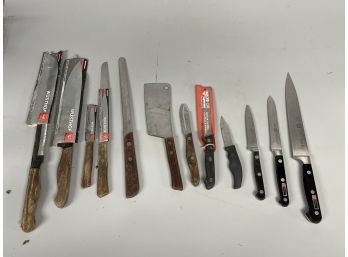 Grouping Of Kitchen Knives