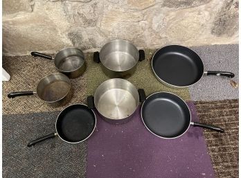 Grouping Of Revere Ware Pots & Pans