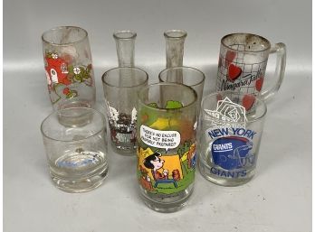 Grouping Of Vintage Collector's Glasses Including McDonalds