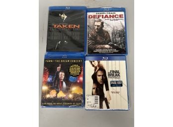 (4) Blu-Ray Discs Including Action Films