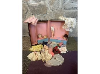 Vintage Doll Box Including Accessories