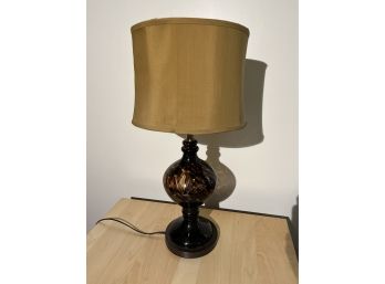 Contemporary Tortoiseshell Glass Table Lamp
