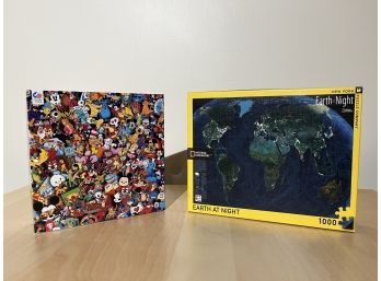 (2) Puzzles Including Disney & National Geographic