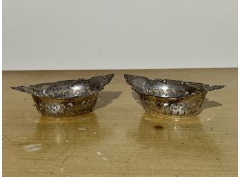 (2) Gorham Reticulated Sterling Silver Nut Bowls