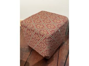 Contemporary Upholstered Cube Ottoman