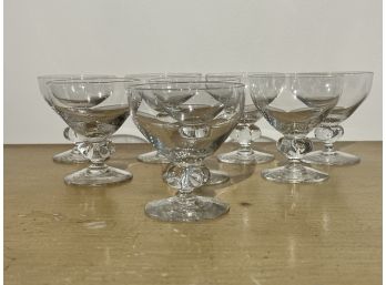 (8) Small Glass Cordial Goblets
