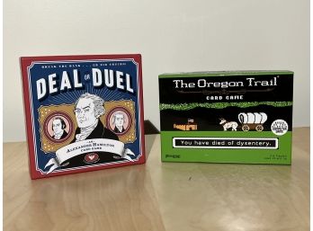 (2) Card Games Incl. Oregon Trail, Deal Or Duel