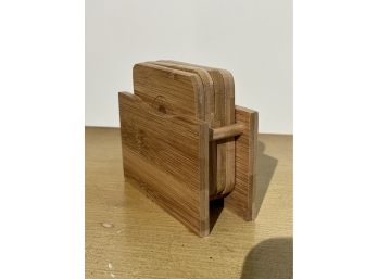 Neal's Yard Remedies Wooden Coasters & Holder