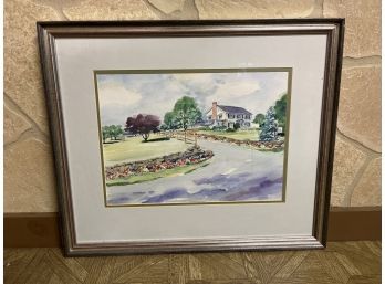 Christina Tugeau Watercolor Redding Country Club