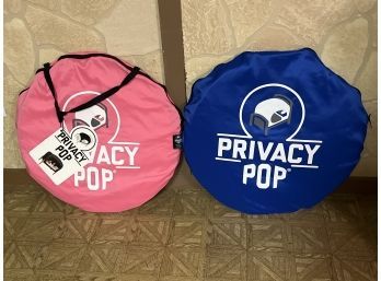 (2) Privacy Pop Bed Tents In Pink And Blue