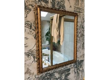 Petite Decorative Gilt Wall Mirror