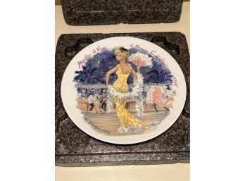 Limoges 'Marlene, La Vamp' Limited Edition Porcelain Plate