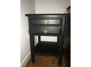 Painted Two-drawer Side Table