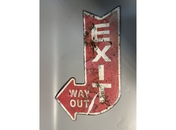 Metal Exit Sign