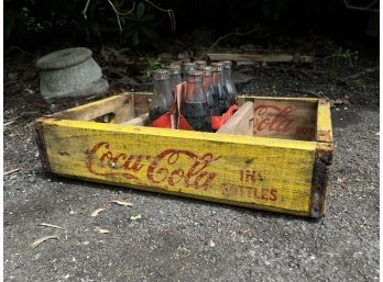 Vintage Coca Cola Tray & Bottles (1 Of 2)
