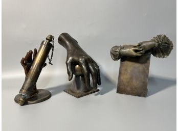 Sculptural Metal Hand Grouping