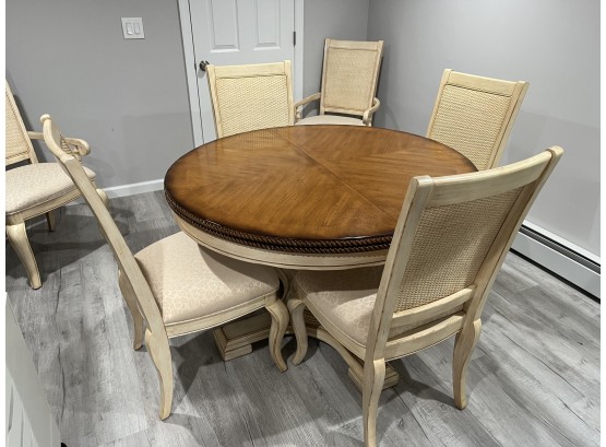 Lacquer Craft Mfg. Dining Table & (6) Chairs