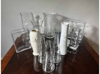 Group Of Flower And Bud Vases Incl. Lenox