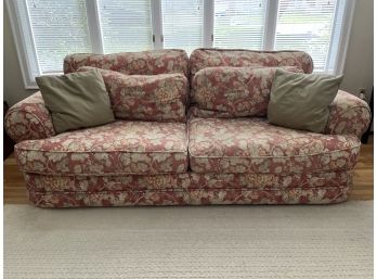 Bassett Rolled-Arm Upholstered Sofa
