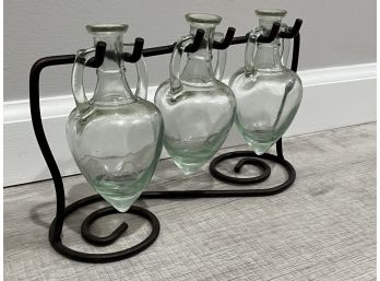 Decorative Glass Vessels On Stand