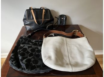 Grouping Of Coach Purses Incl. Wristlet