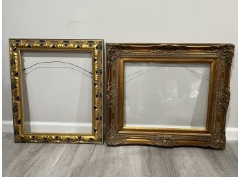 (2) Carved Gold Tone Frames