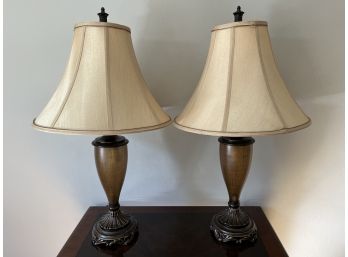 Pair Of Multi-light Table Lamps