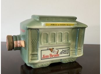 Vintage Jim Beam Trolley Cable Car Decanter