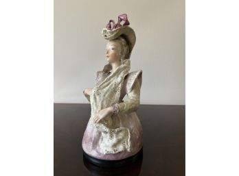 Antique Cordey Porcelain Lady Bust Figurine