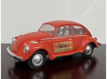 Vintage Jim Beam Red Volkswagen Beetle Bug Decanter