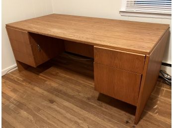 Vintage Custom Oak & Teak Desk