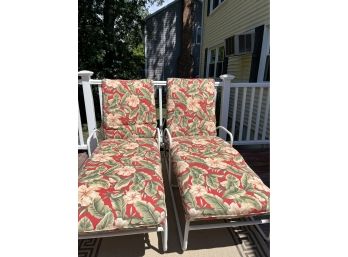 Pair Of Brown Jordan Chaise Lounge Chairs