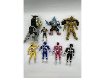 Grouping Of C. 1990's Action Figure Toys Incl. Power Rangers