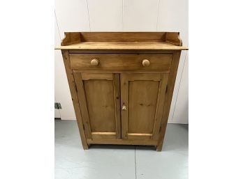 Country Primitive Pine Buffet Cabinet