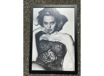 Angelina Jolie Black & White Poster Print