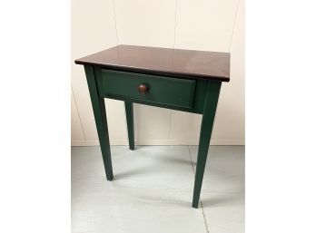 Painted Single-Drawer Side Table