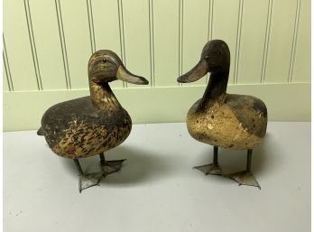 (2) Painted Duck Decoys
