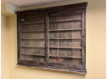 Shabby Chic Wall-Mount Display Cabinet