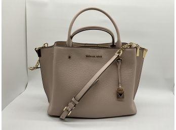 Michael Kors 'Arielle' Large Pebbled Leather Satchel Handbag