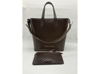 Dooney & Bourke Woven Embossed 'Lilliana' Leather Tote Incl. Wristlet