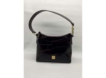 Dooney & Bourke Croco Embossed Leather Handbag