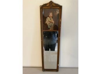 Antique Trumeau Style Mirror